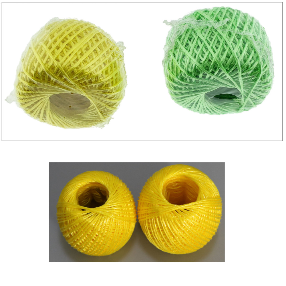 Sfoara rafie naturala rasucita unicolor, ghem 100g, pentru artizanat si legaturi usoare, utilizare cadouri si decoratiuni, culoare random [2]