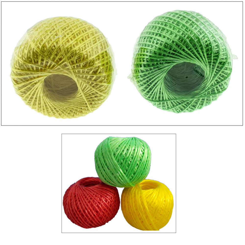 Sfoara rafie naturala unicolor, ghem 200g, pentru artizanat si legaturi usoare, utilizare evenimente si cadouri, culoare random [2]