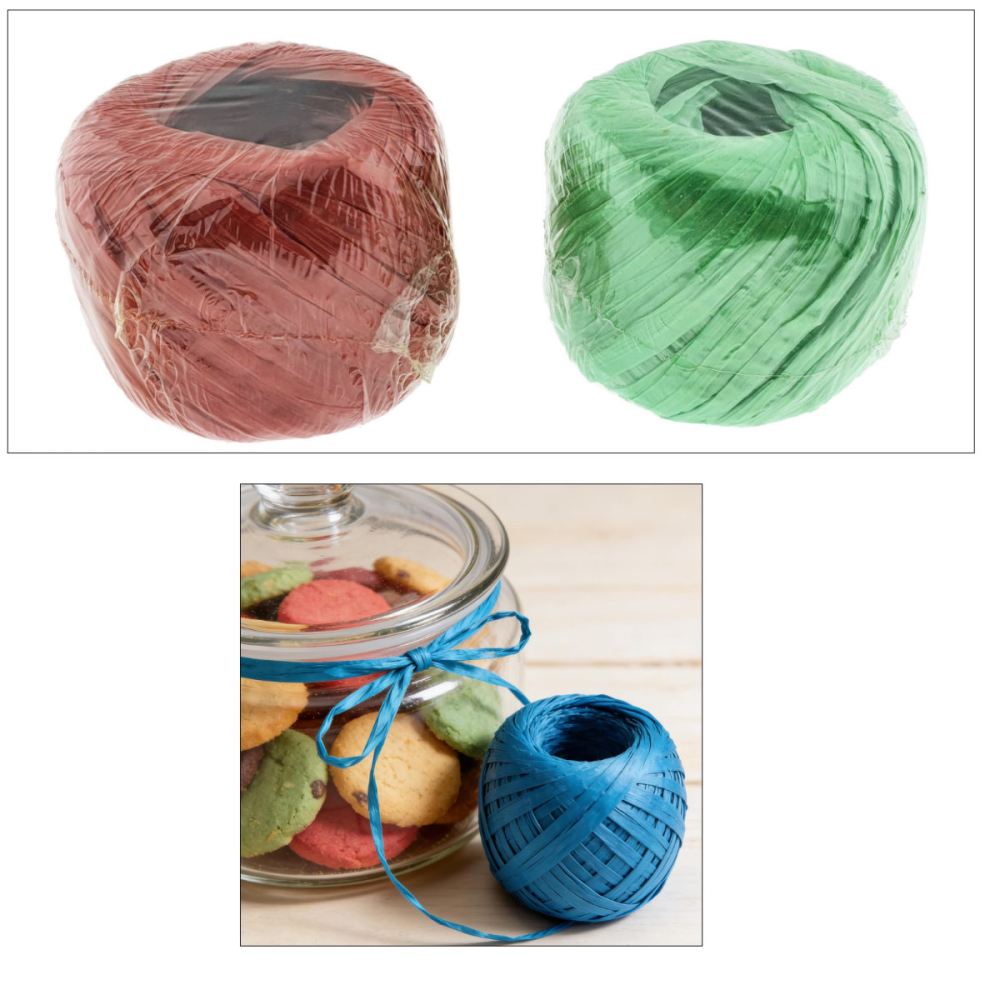 Sfoara rafie tip panglica, ghem 100g, pentru artizanat si decoratiuni, utilizare buchete si cadouri, latime 3-5mm, diverse culori [2]