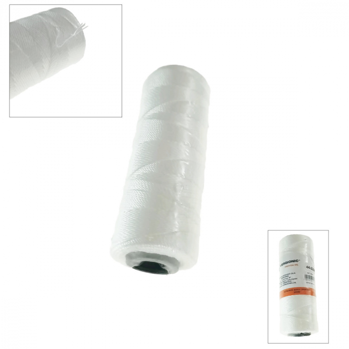 Sfoara rasucita, cu lungime 300 M, greutate ghem 205 g, alb [3]