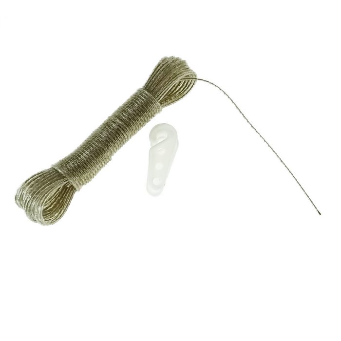 Sfoara rufe cu lungime de 10 m, din otel izolat, grosime 3mm, cu 2 cleme, transpareta [2]