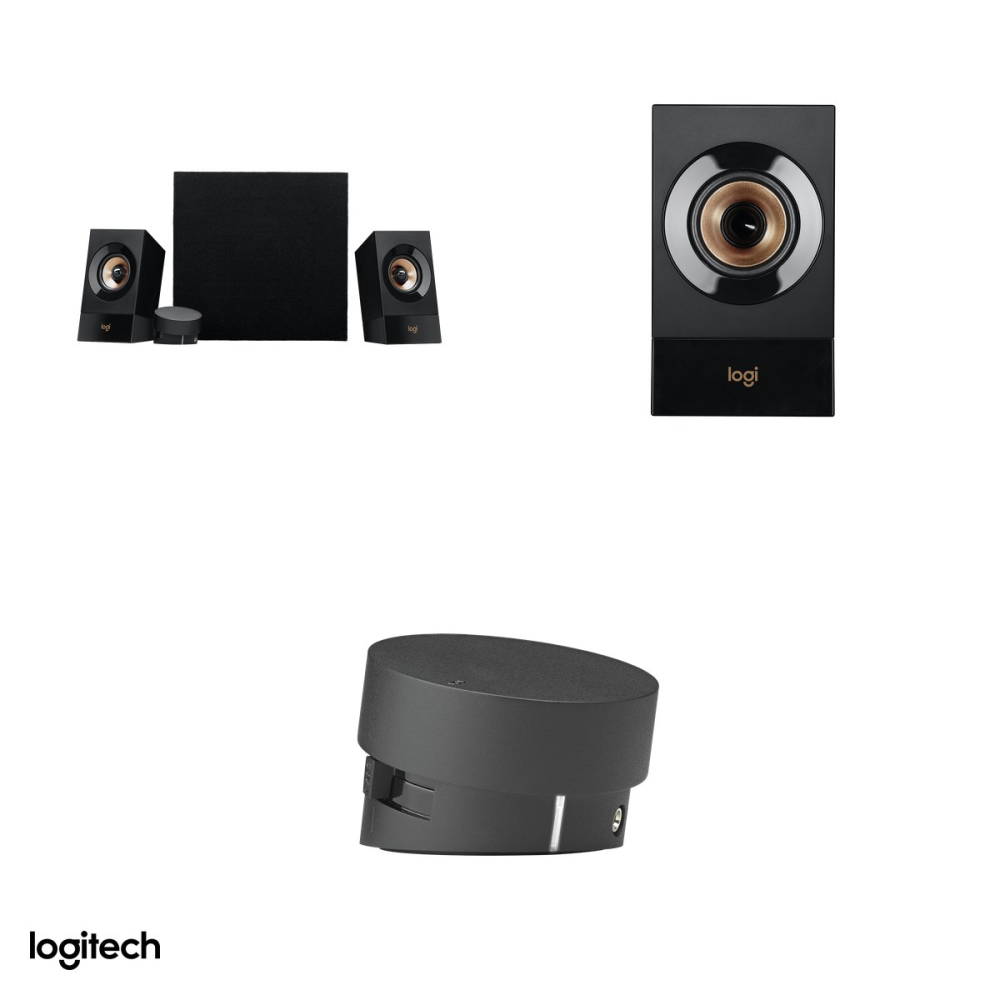 Sistem boxe 2.1 Logitech Z533 cu subwoofer, 60 W RMS, intrari jack 3,5 mm si RCA, control pod pe fir cu iesire pentru casti, negru, 980-001054 [4]