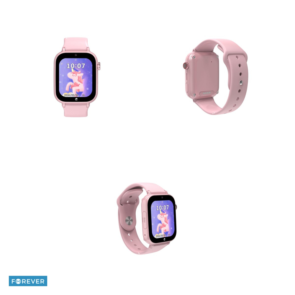 Smartwatch copii Forever Kids Look Me! 3 KW-520, GPS WiFi 4G, roz [4]