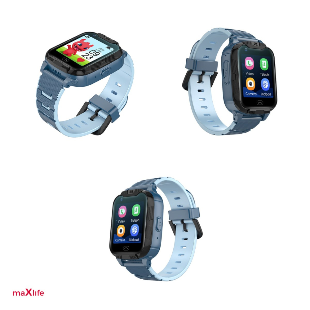 Smartwatch Maxlife MXKW-350, GPS WiFi 4G, albastru, IPX7, 1.4" 240 x 240 px, curea 248 mm [4]