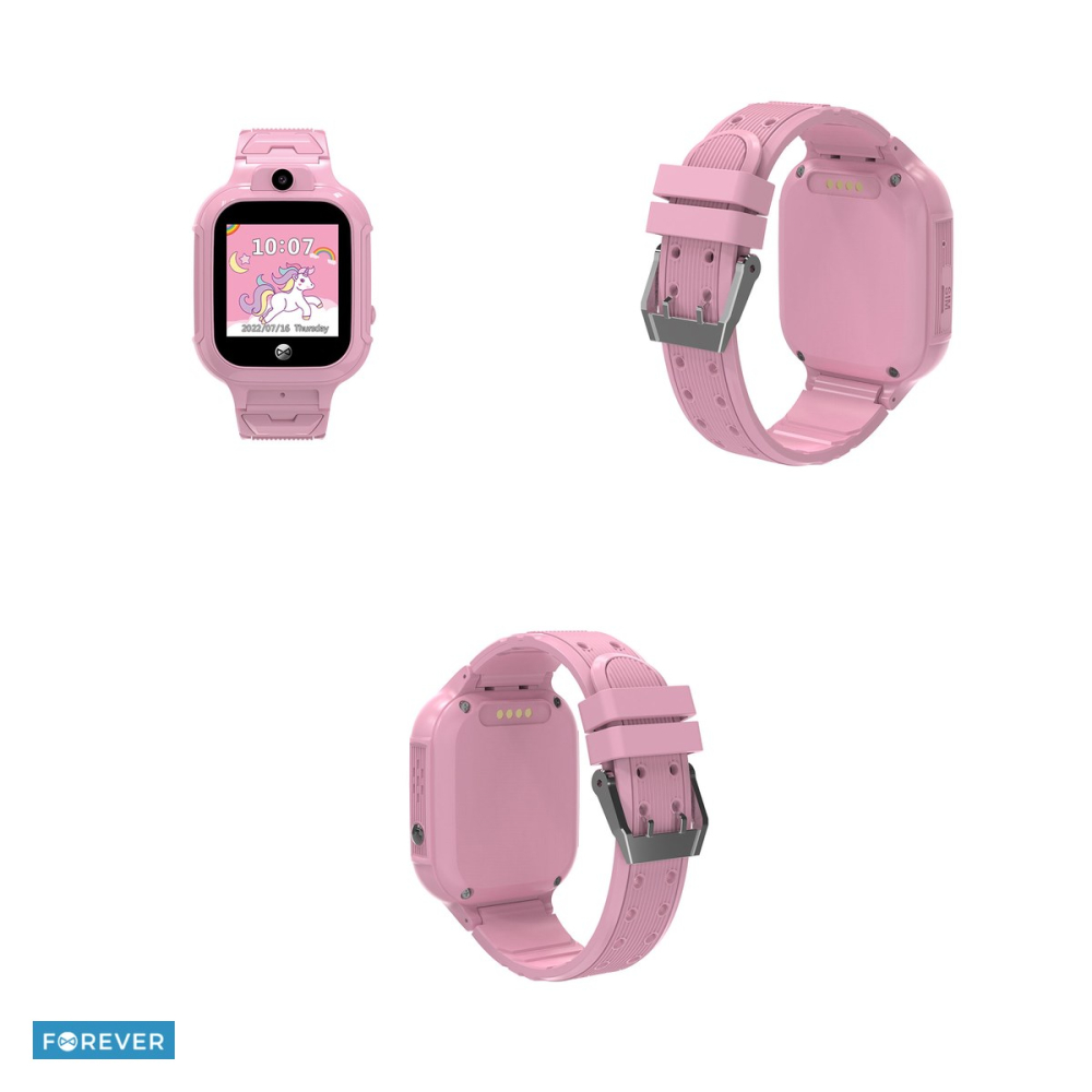 Smartwatch pentru copii Forever GPS WiFi See Me! 3 KW-320, Roz [4]
