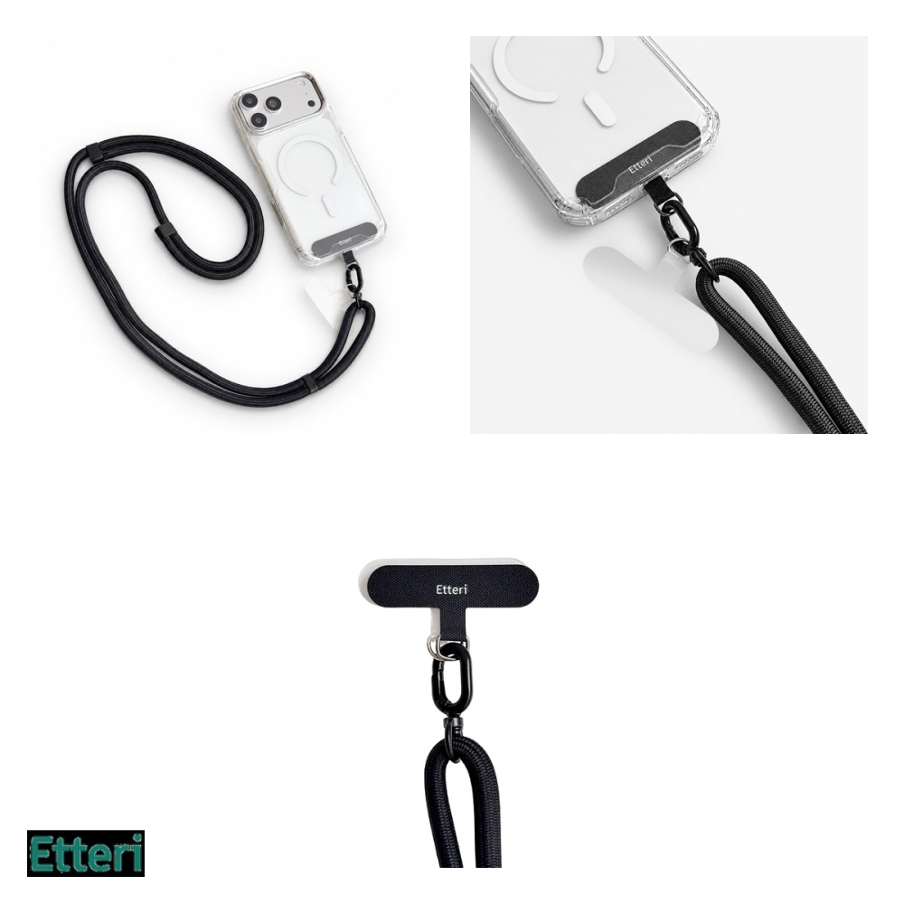 Snur de gat pentru telefon 150 cm, Negru [4]