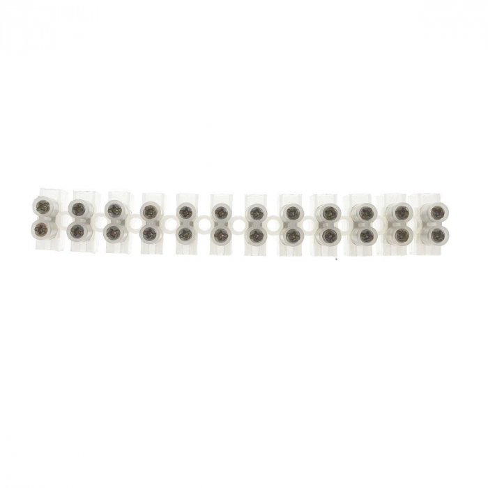 Soclu cu 12 conectori electrici pentru montaj, banda multi-contact, 10A, 108x17x15mm [4]