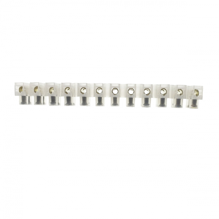 Soclu cu 12 conectori electrici pentru montaj, banda multi-contact, 20A, 120x20x13mm [3]