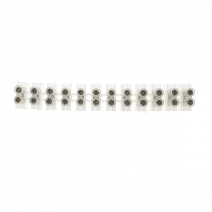 Soclu cu 12 conectori electrici pentru montaj, banda multi-contact, 30A, 150x20x15mm [4]
