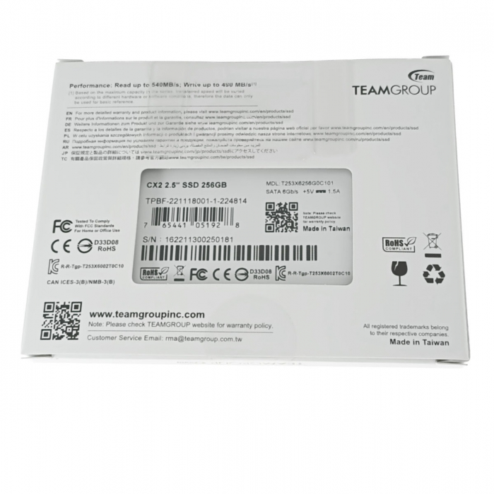 SSD Team Group CX2, 256GB, Black [6]
