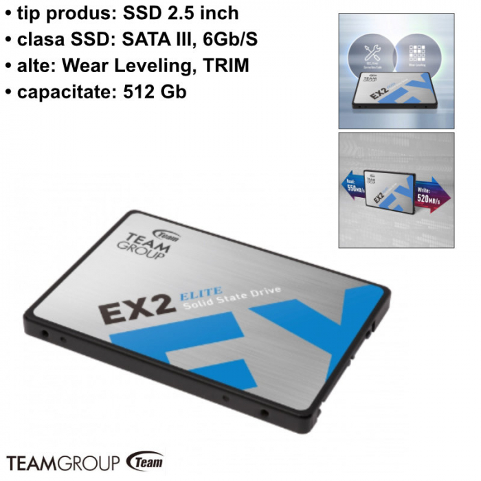 SSD Team Group EX2 512GB Negru [4]