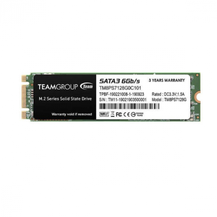 Solid State Drive (SSD) Teamgroup MS30 04095, M.2 2280, SATA III, 128Gb [1]