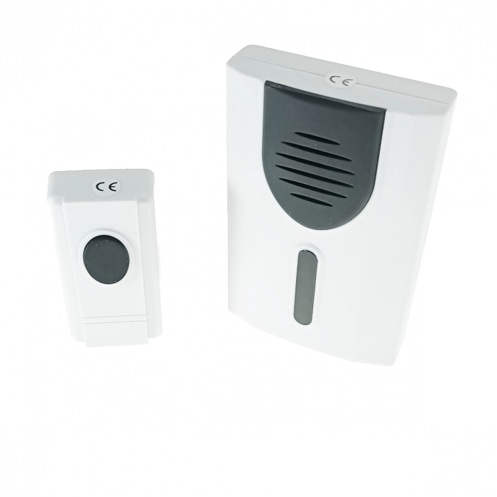 Sonerie fara fir-wireless, Blow DP-11 05461, 100m raza actiune, 30 tonuri, 1 x LED, 3 x AA, 1 x CR2032, alba [2]