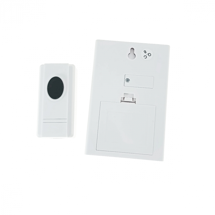 Sonerie fara fir-wireless, Blow DP-11 05461, 100m raza actiune, 30 tonuri, 1 x LED, 3 x AA, 1 x CR2032, alba [4]