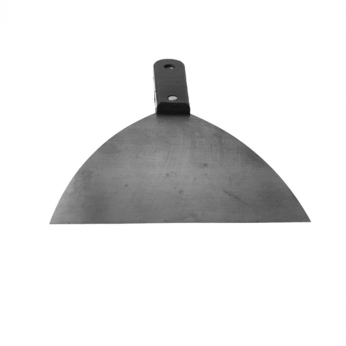 Spaclu metal 125mm,cu maner plastic,negru [2]
