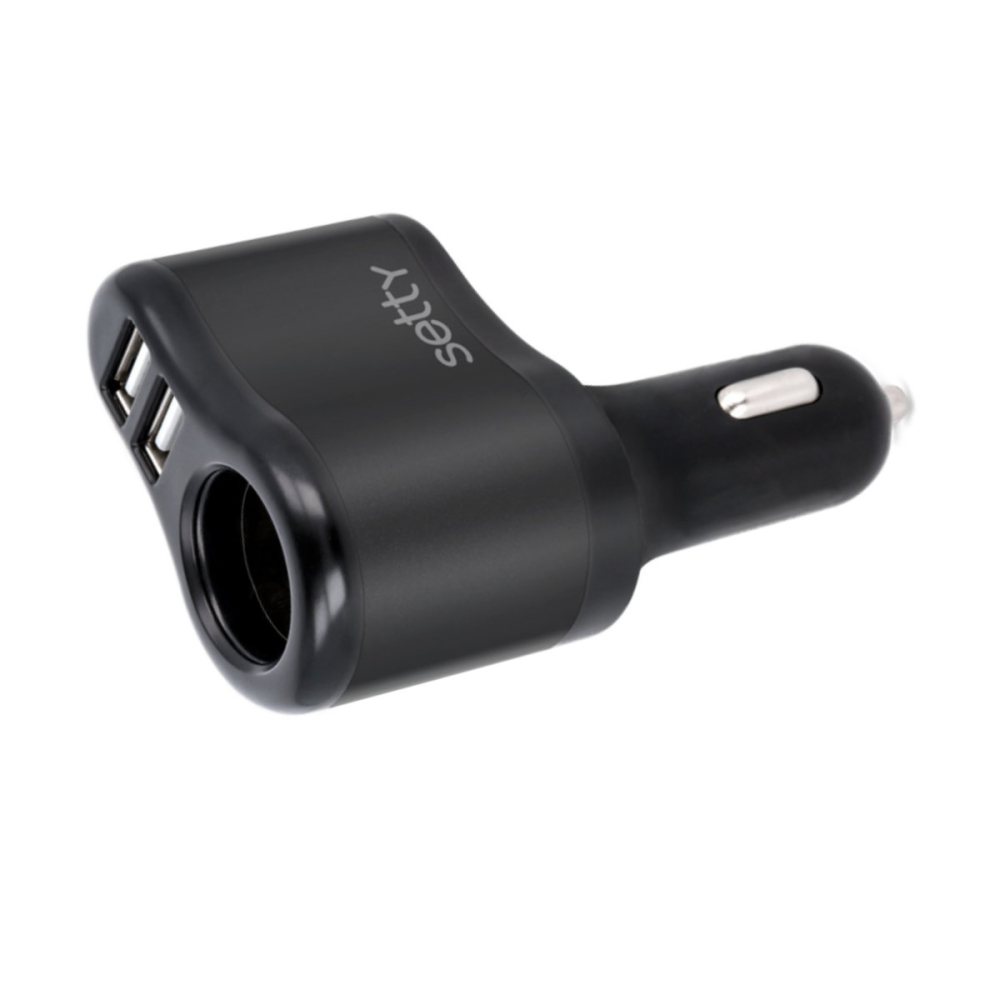 Splitter Priza Auto Setty RGS-01 cu 2 Porturi USB 2A si Priza Bricheta, pentru Incarcare Multipla in Masina [4]
