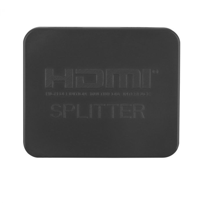 Splitter video Lanberg 42430, o intrare HDMI si 2 porturi de iesire HDMI 4K, 3D, alimentare microUSB 5V 1A, negru [3]