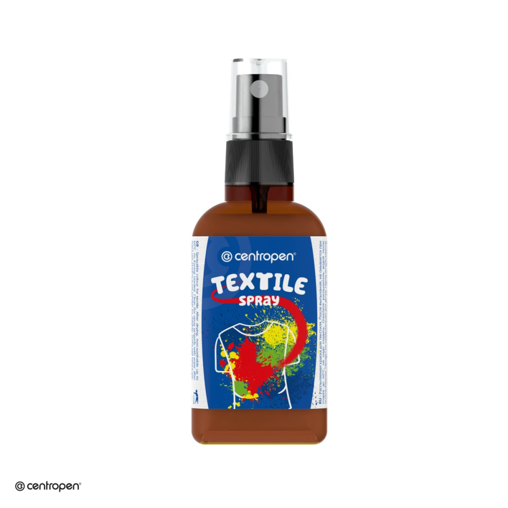 Spray vopsea pentru textile Centropen, 110 ml, maro [4]