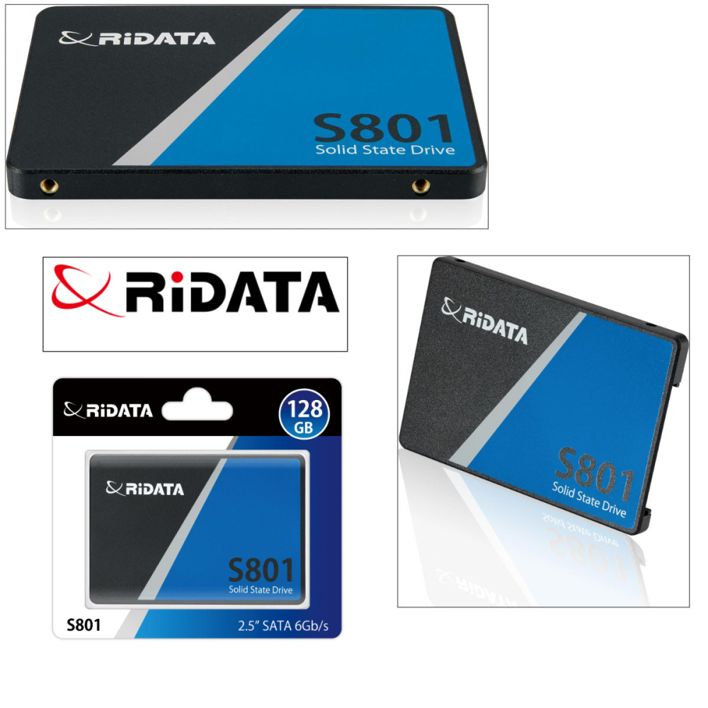 SSD 2.5 SATA 128GB RIDATA S801, Viteza 400 MB/s, pentru Upgrade Laptop si PC Vechi, Consola PS4, Sistem de Operare, cu Eficienta Energetica si Tehnologie TRIM [2]