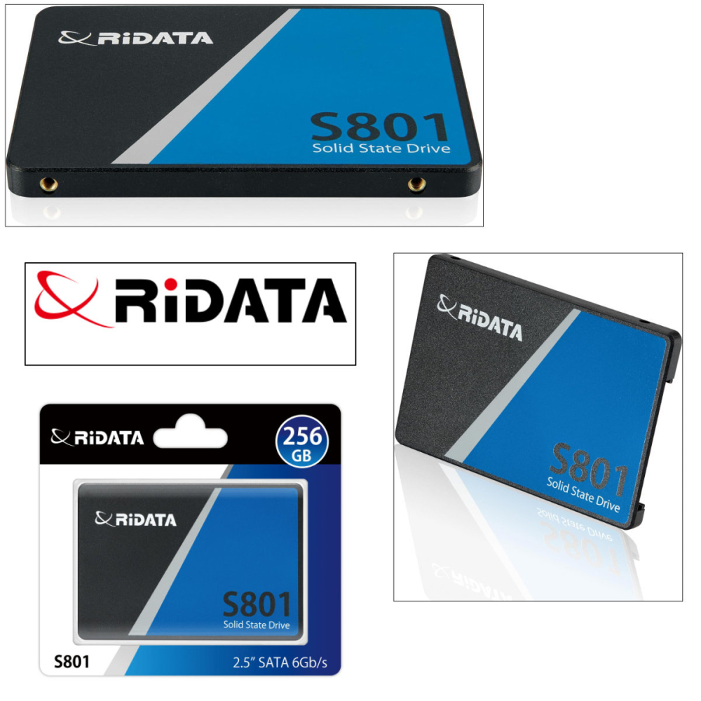 SSD 2.5 SATA 256GB RIDATA S801, Viteza 460 MB/s, pentru Upgrade Laptop si PC, Consola PS4, cu Tehnologie ECC TRIM si Consum Redus [2]