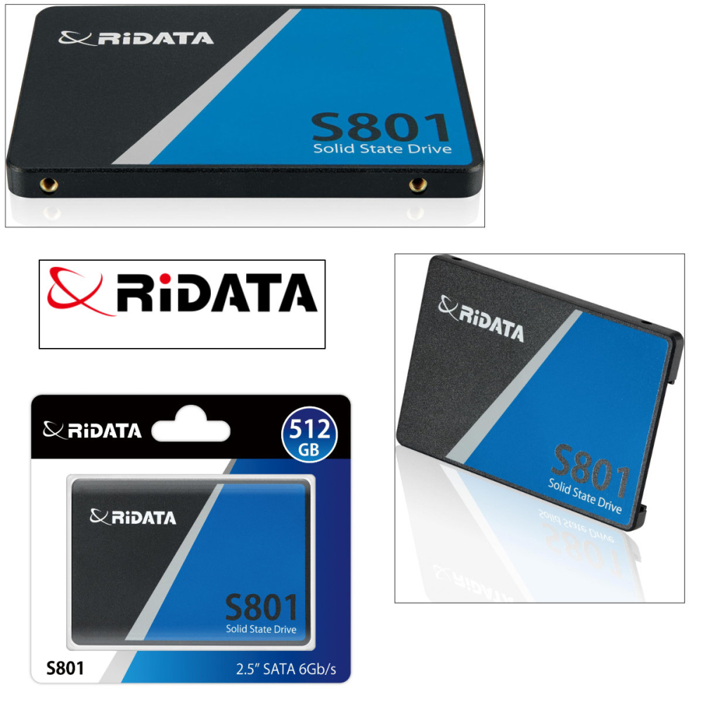 SSD 2.5 SATA 512GB RIDATA S801, Viteza 500 MB/s, pentru Upgrade Laptop si PC Gaming, Consola PS4, cu Tehnologie TRIM si Consum Ultra-Redus [2]