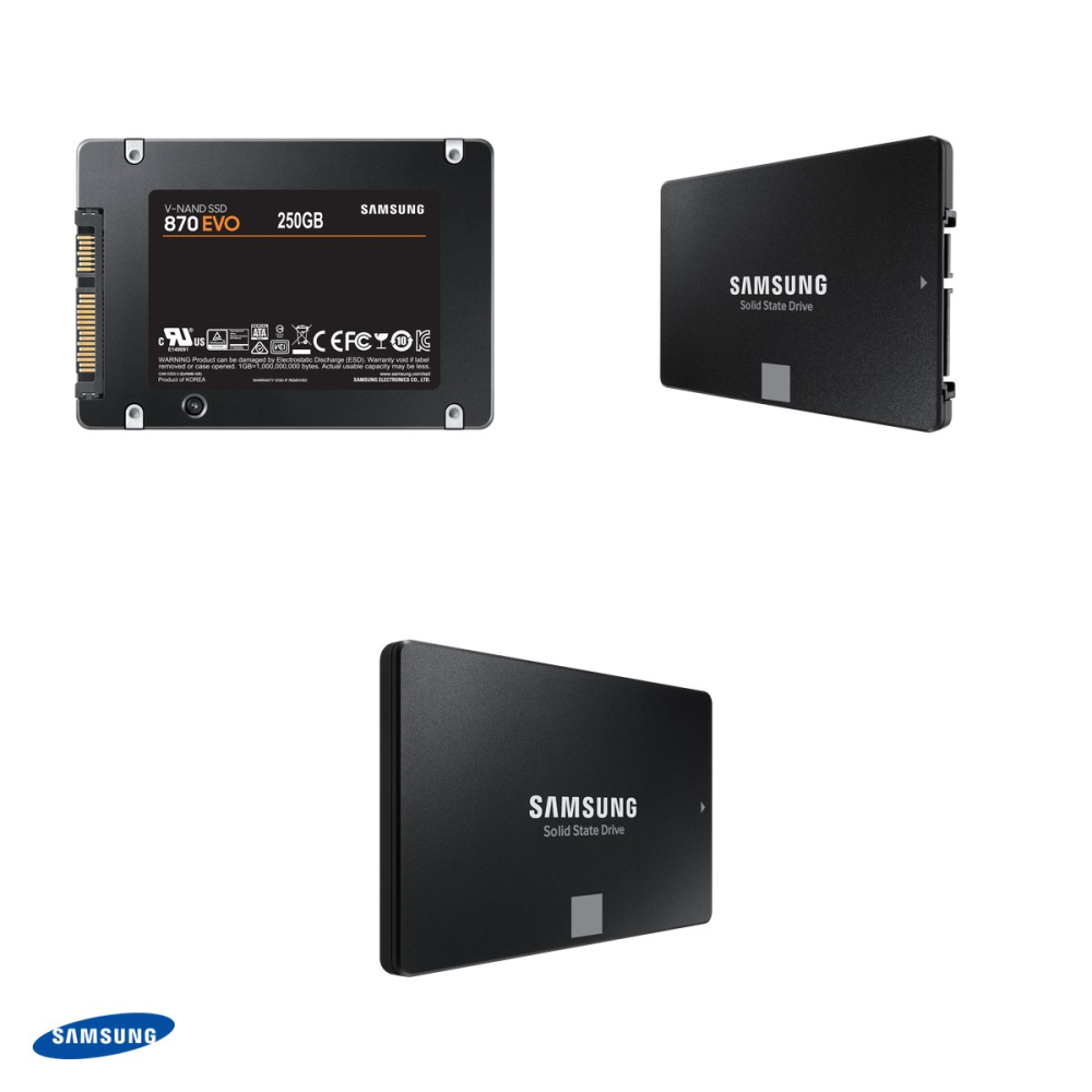 SSD intern Samsung 870 EVO, 250 GB, 2,5 inch, SATA III 6 Gb/s, citire 560 MB/s, scriere 530 MB/s, V-NAND 3bit MLC, cache 512 MB LPDDR4, negru, MZ-77E250B/EU [4]