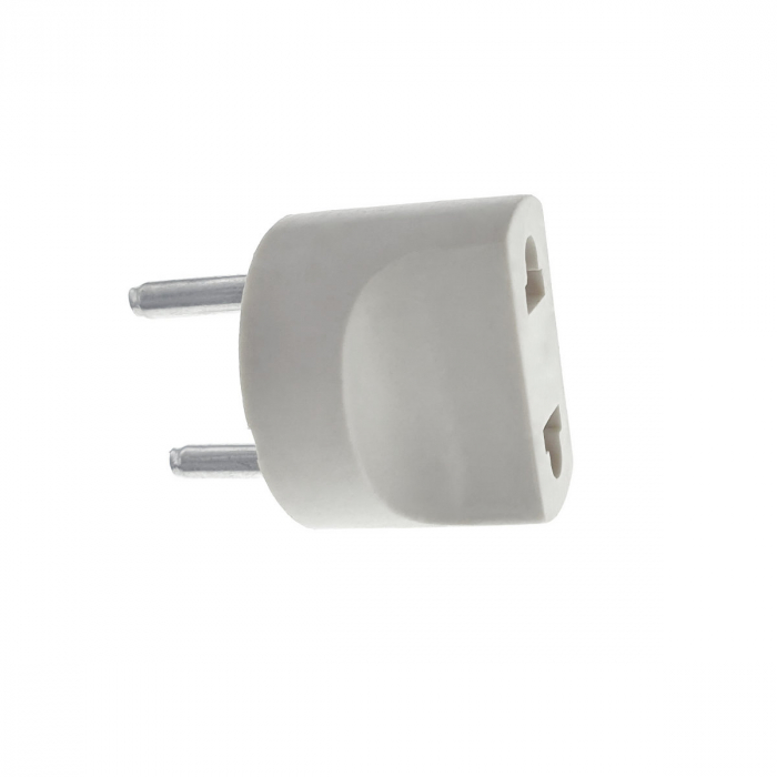 Stecher adaptor priza USA la EU, 2 pini, 4A 220V, alb [1]