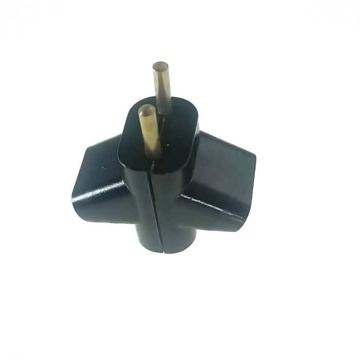 Stecher triplu, 16A, 250V, negru [3]