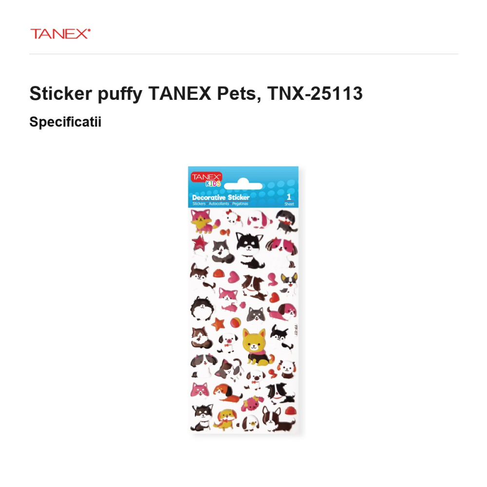 Sticker puffy TANEX Pets, TNX-25113 [3]