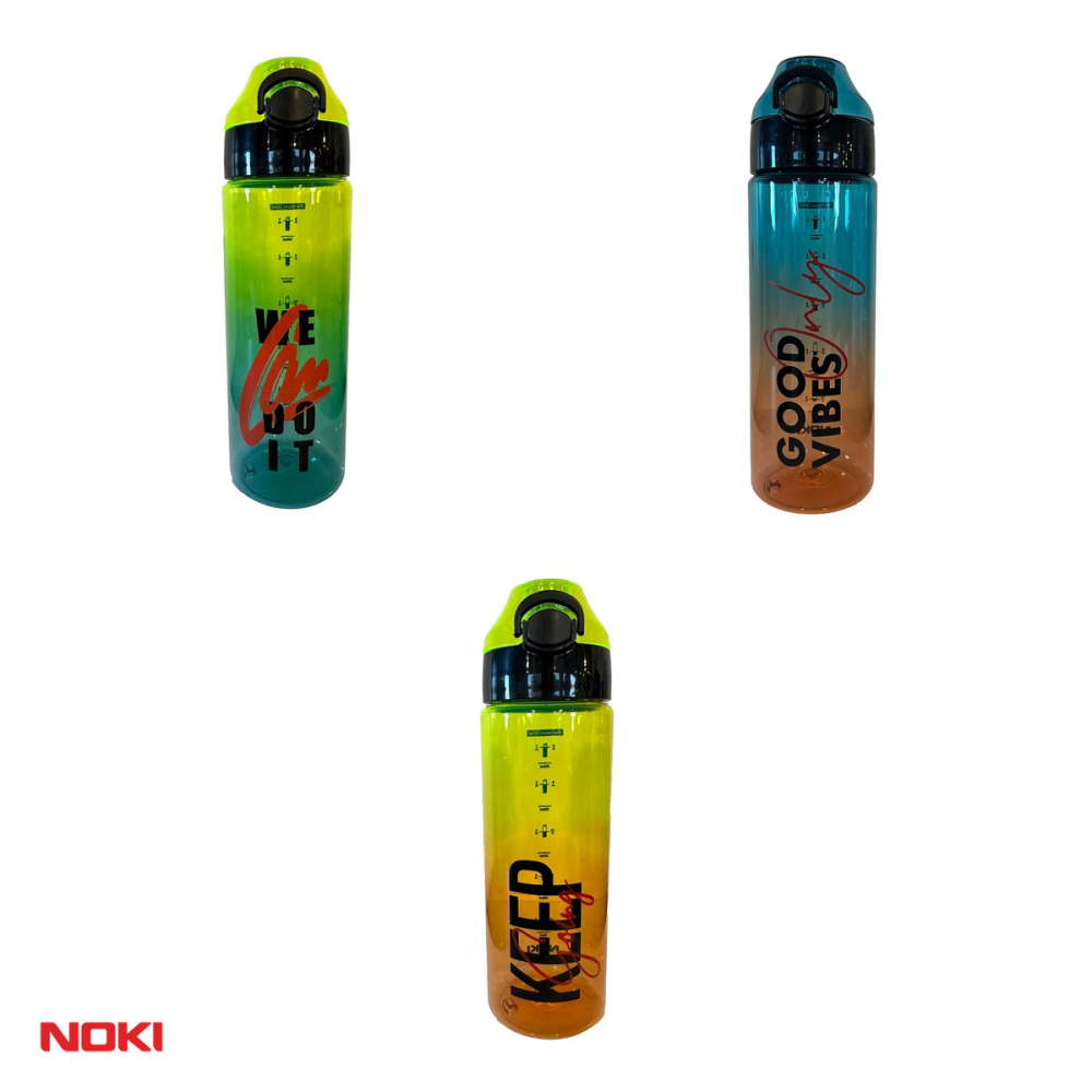 Sticla de apa Noki T-0100 din tritan fara BPA, 550 ml, deschidere automata cu buton si blocare, maner de transport, culori asortate [4]