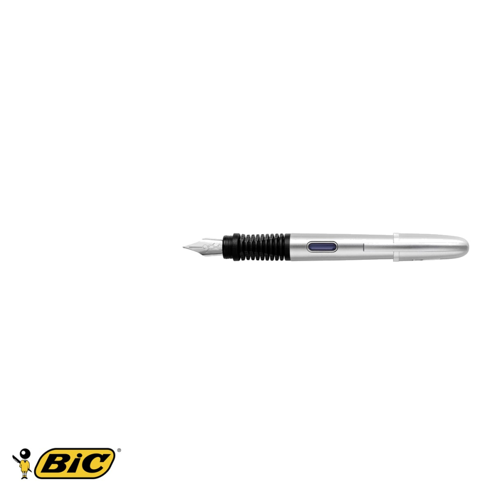 Stilou Bic Xpen Chrome Silver, corp metalic gri, penita din iridiu, pentru scoala si birou [5]