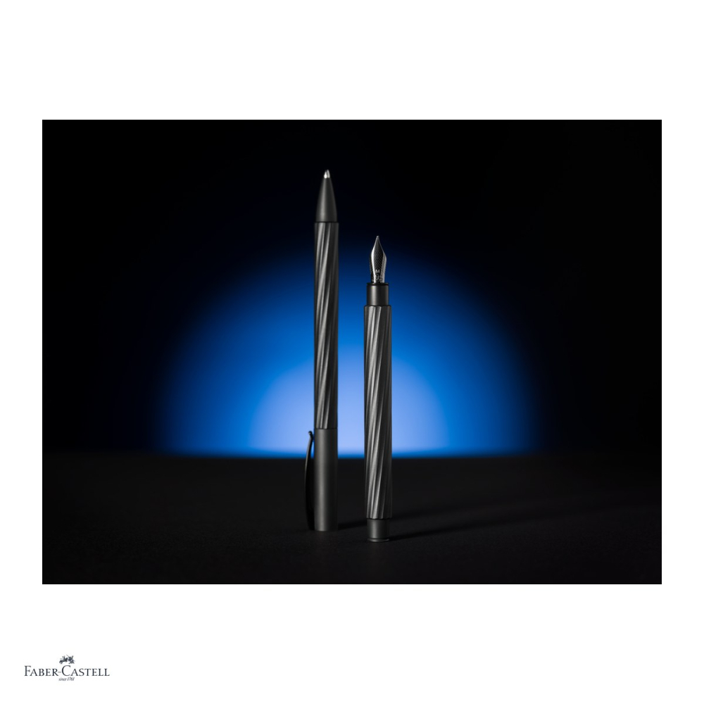 Stilou Faber-Castell Ambition Italic, penita F, obsidian black [5]