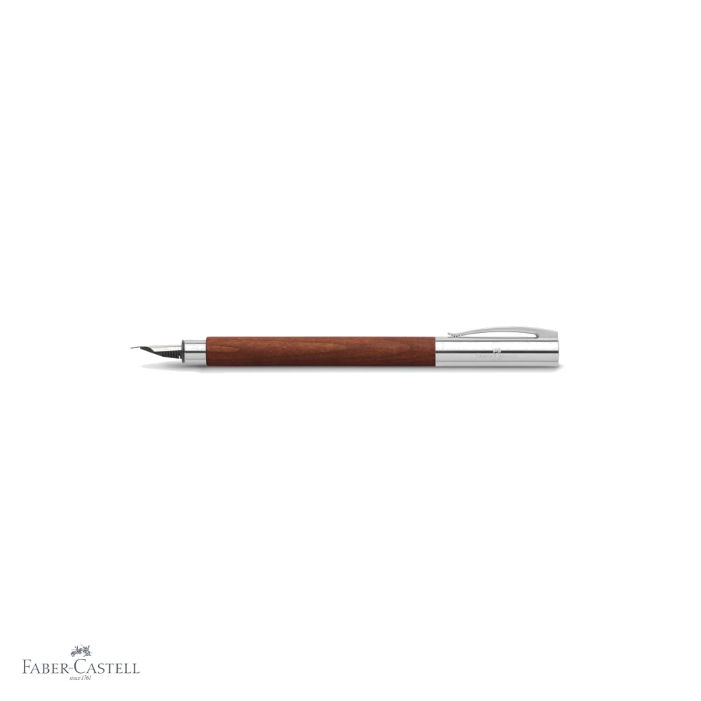 Stilou Faber-Castell Ambition Pearwood, corp din lemn de par roscat, penita din otel inoxidabil, pentru scriere premium [4]