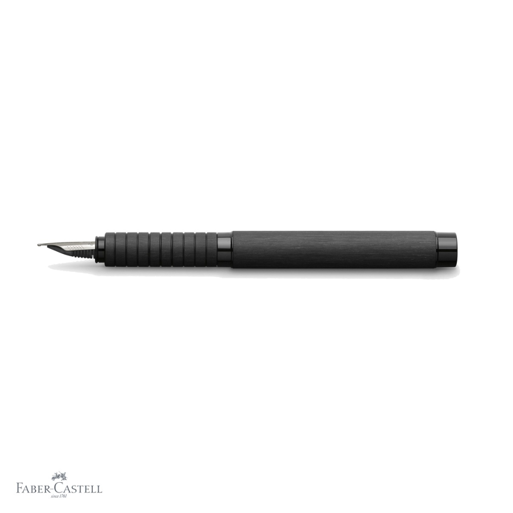Stilou Faber-Castell Essentio Aluminium, penita EF din otel inoxidabil, design premium negru [4]