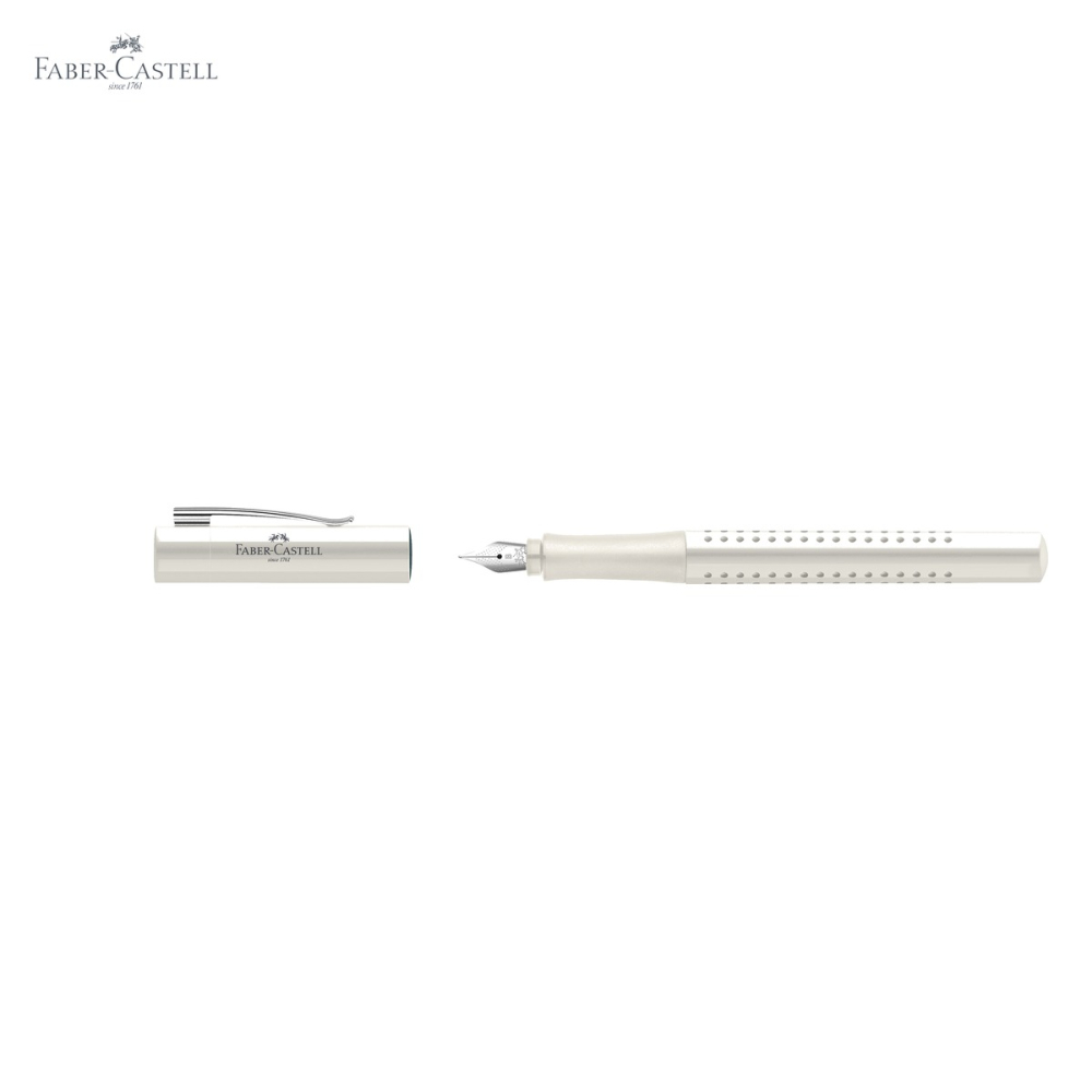 Stilou Faber-Castell Grip 2010 alb cocos, penita B din otel inoxidabil, pentru dreptaci si stangaci [5]