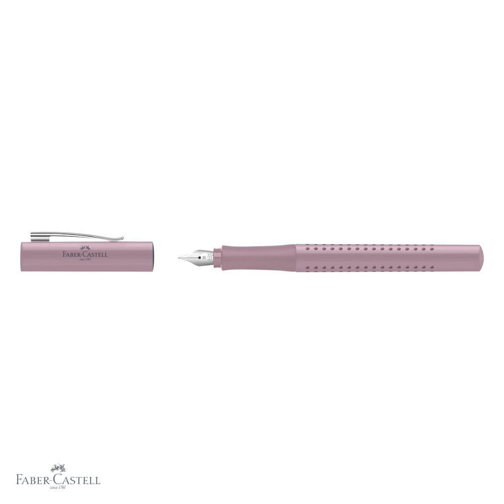 Stilou Faber-Castell Grip 2010 Rose, penita din otel inoxidabil, pentru dreptaci si stangaci [4]