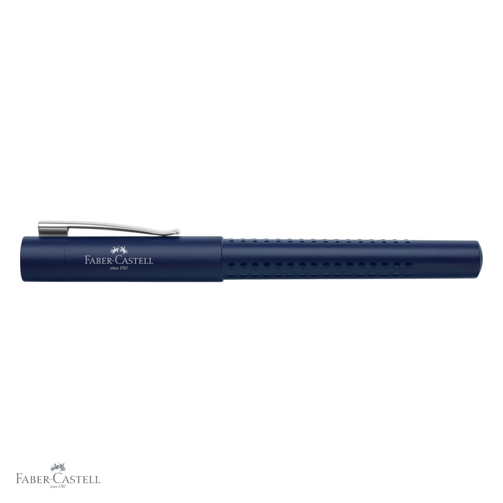 Stilou Faber-Castell Grip 2011 albastru clasic, penita F din otel inoxidabil, pentru dreptaci si stangaci [4]