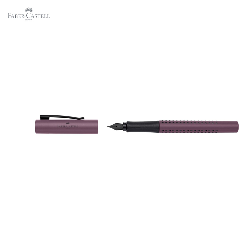 Stilou Faber-Castell Grip 2011 Berry, penita otel inoxidabil, pentru dreptaci si stangaci [5]