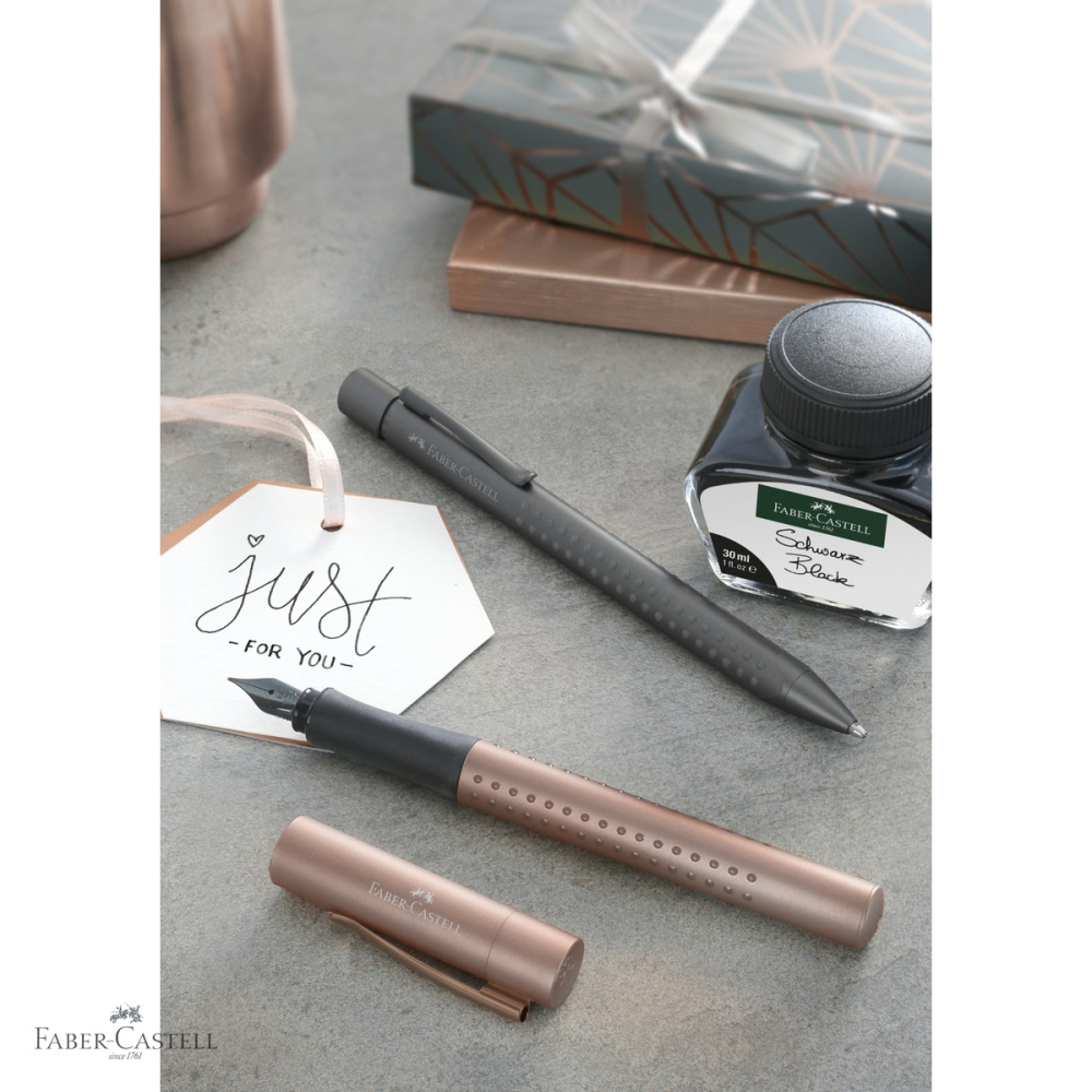 Stilou Faber-Castell Grip 2011 editie speciala gri antracit, penita fina din otel inoxidabil, pentru dreptaci si stangaci [4]