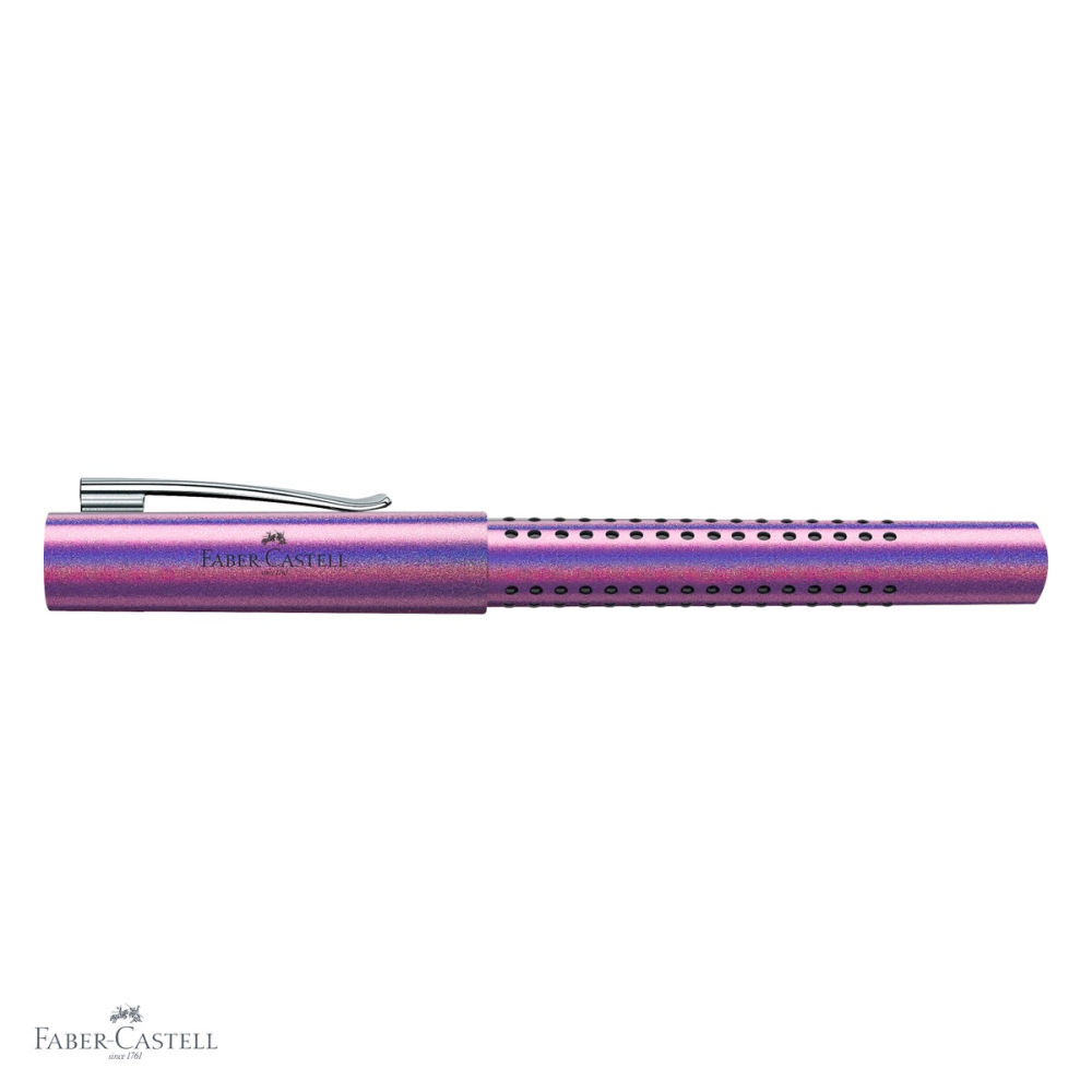 Stilou Faber-Castell Grip 2011 Glam Violet, penita otel inoxidabil, pentru dreptaci si stangaci [4]