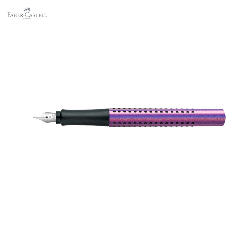 Stilou Faber-Castell Grip 2011 Glam Violet, penita otel inoxidabil, pentru dreptaci si stangaci [5]