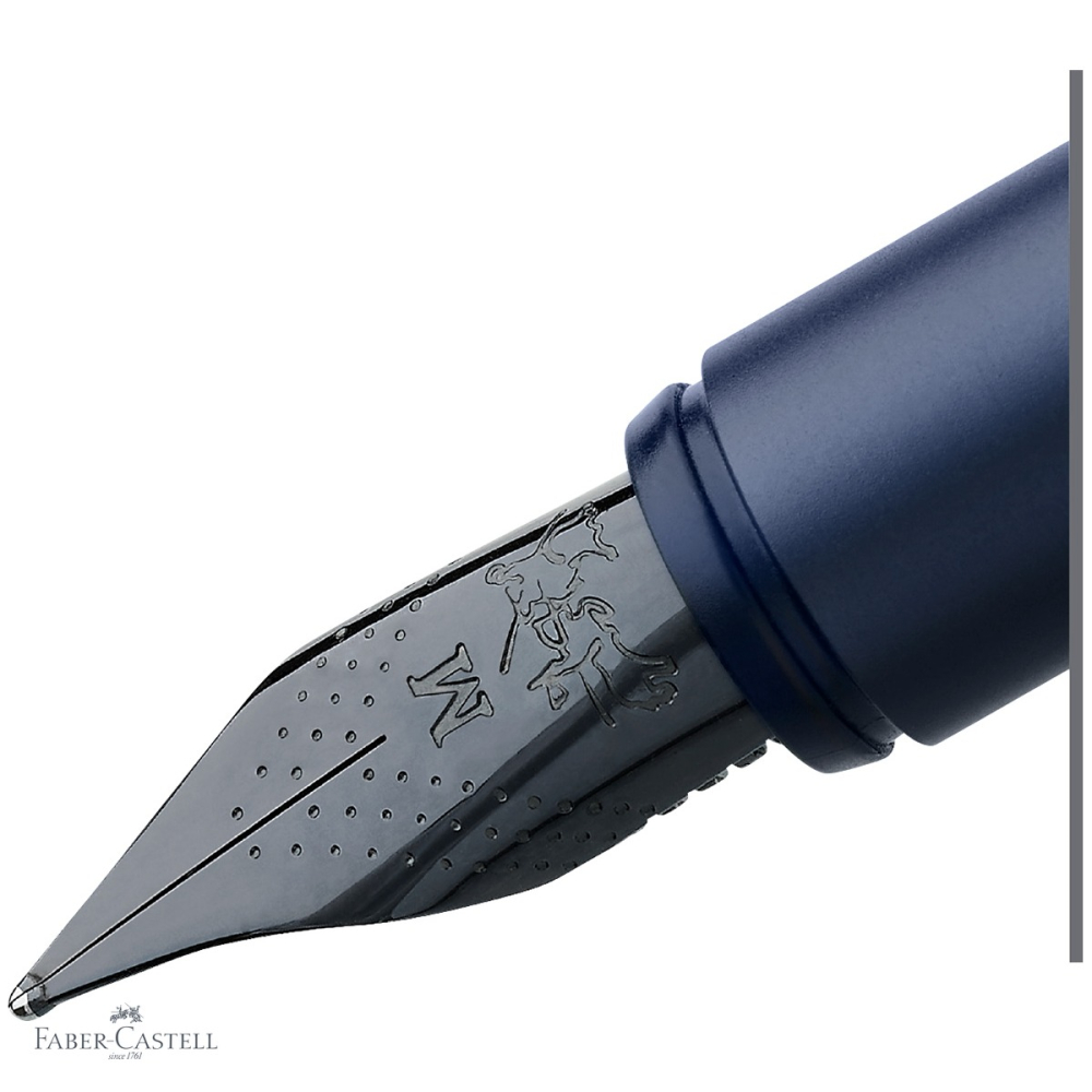 Stilou Faber-Castell Neo Slim din aluminiu anodizat albastru, penita M din otel inoxidabil, pentru profesionisti [4]
