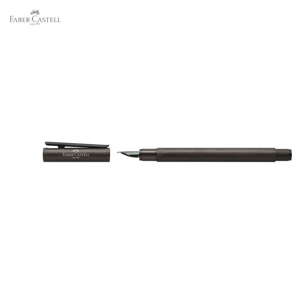 Stilou Faber-Castell Neo Slim din aluminiu anodizat negru, penita EF din otel inoxidabil, pentru profesionisti [5]