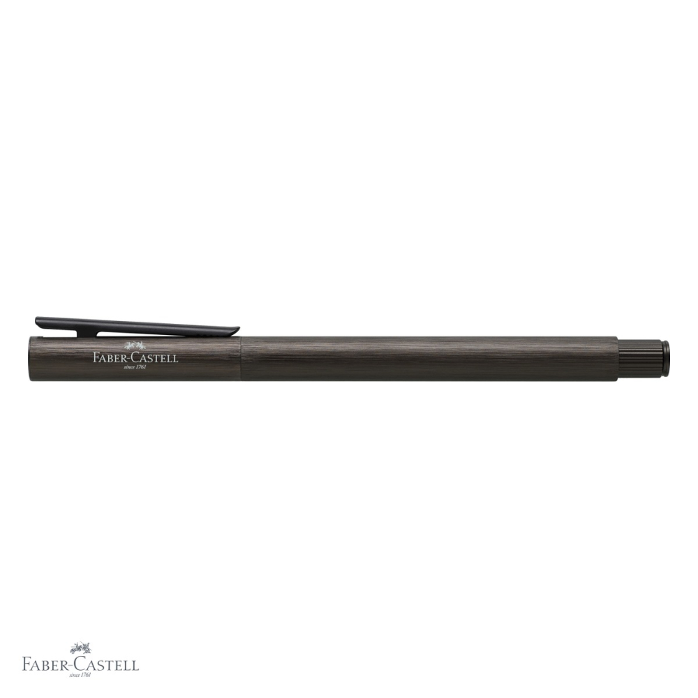 Stilou Faber-Castell Neo Slim din aluminiu anodizat negru, penita EF din otel inoxidabil, pentru profesionisti [4]