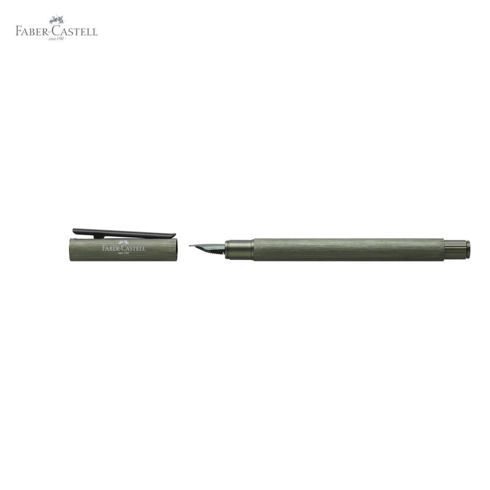 Stilou Faber-Castell Neo Slim din aluminiu anodizat verde, penita EF din otel inoxidabil, pentru profesionisti [5]