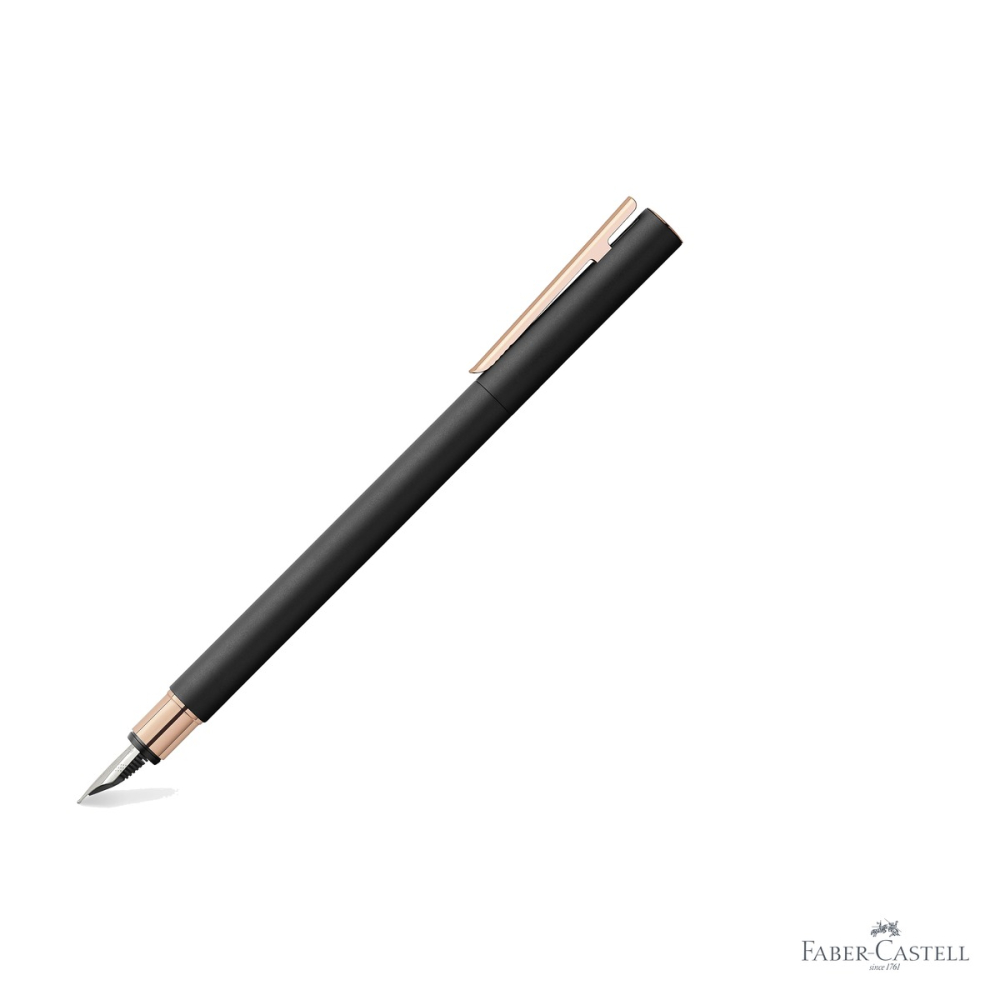 Stilou Faber-Castell Neo Slim Metal, corp subtire din metal lacuit, detalii rosegold, pentru profesionisti [3]