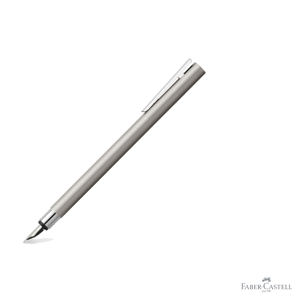 Stilou Faber-Castell Neo Slim Metal Mat, penita din otel inoxidabil, pentru profesionisti [3]