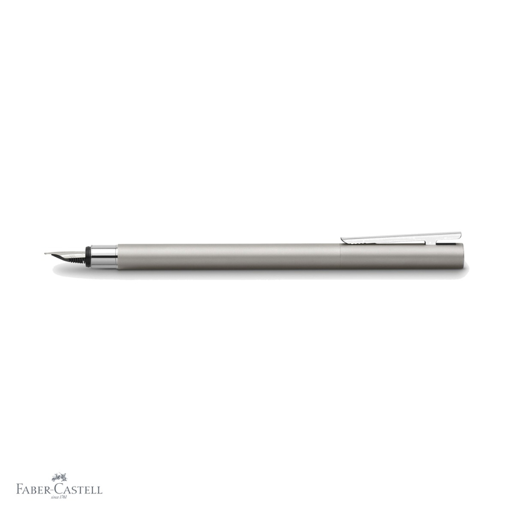 Stilou Faber-Castell Neo Slim Metal Mat, penita otel inoxidabil, design subtire modern, pentru profesionisti [4]