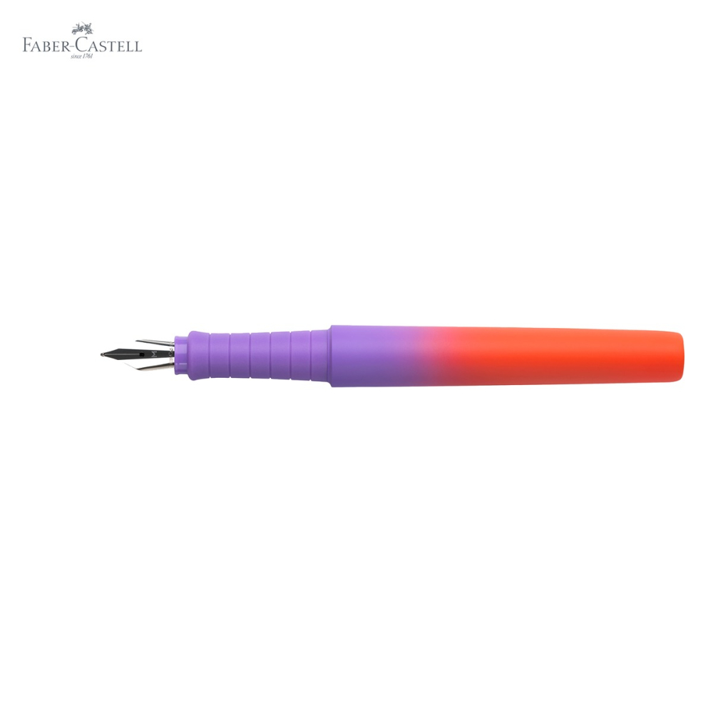 Stilou Faber-Castell Poly Pen Flow, varf M, culoare violet-portocaliu gradient, din plastic reciclat [5]