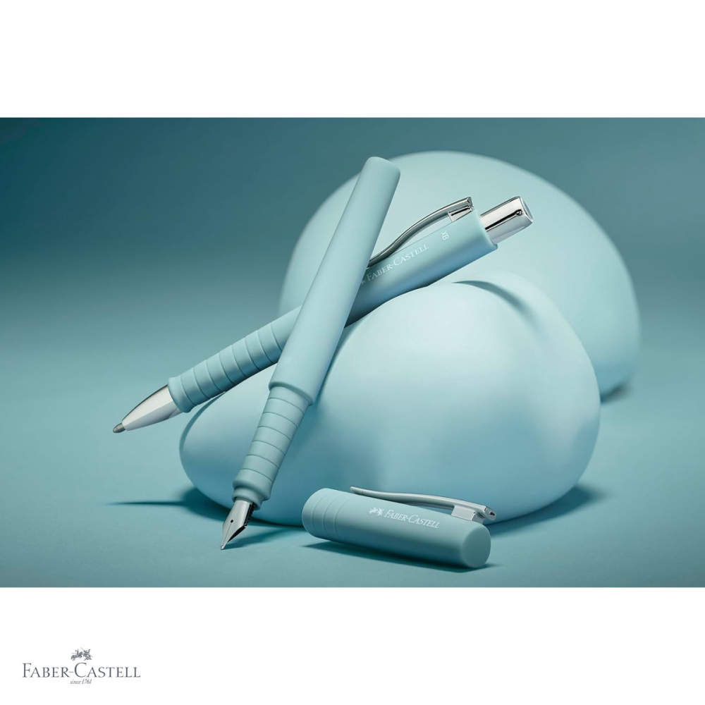 Stilou Faber-Castell Poly Pen, varf B, culoare bleu Caraibe, pentru scriere lina si precisa [4]